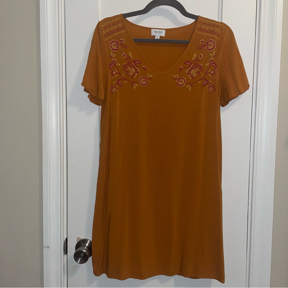 Embroidered True Craft Dress - Picture 1 of 5